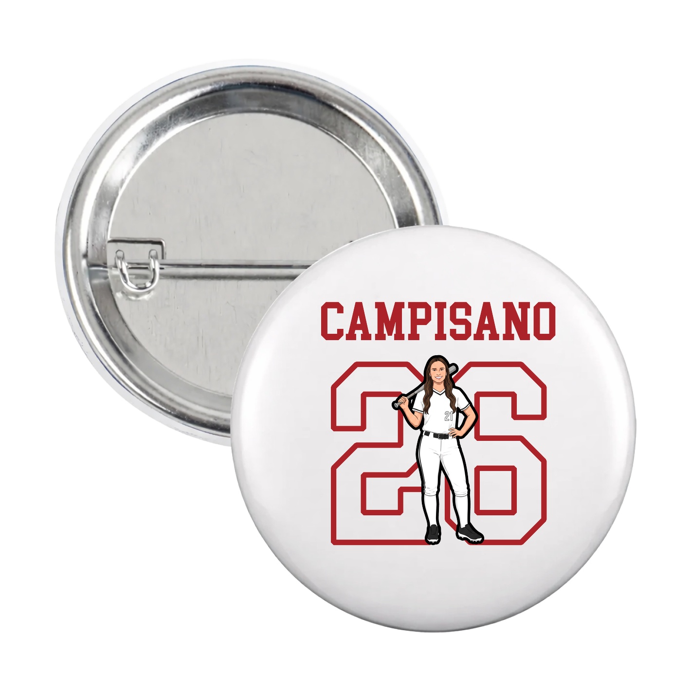 Game Day Button — Shirsey in White