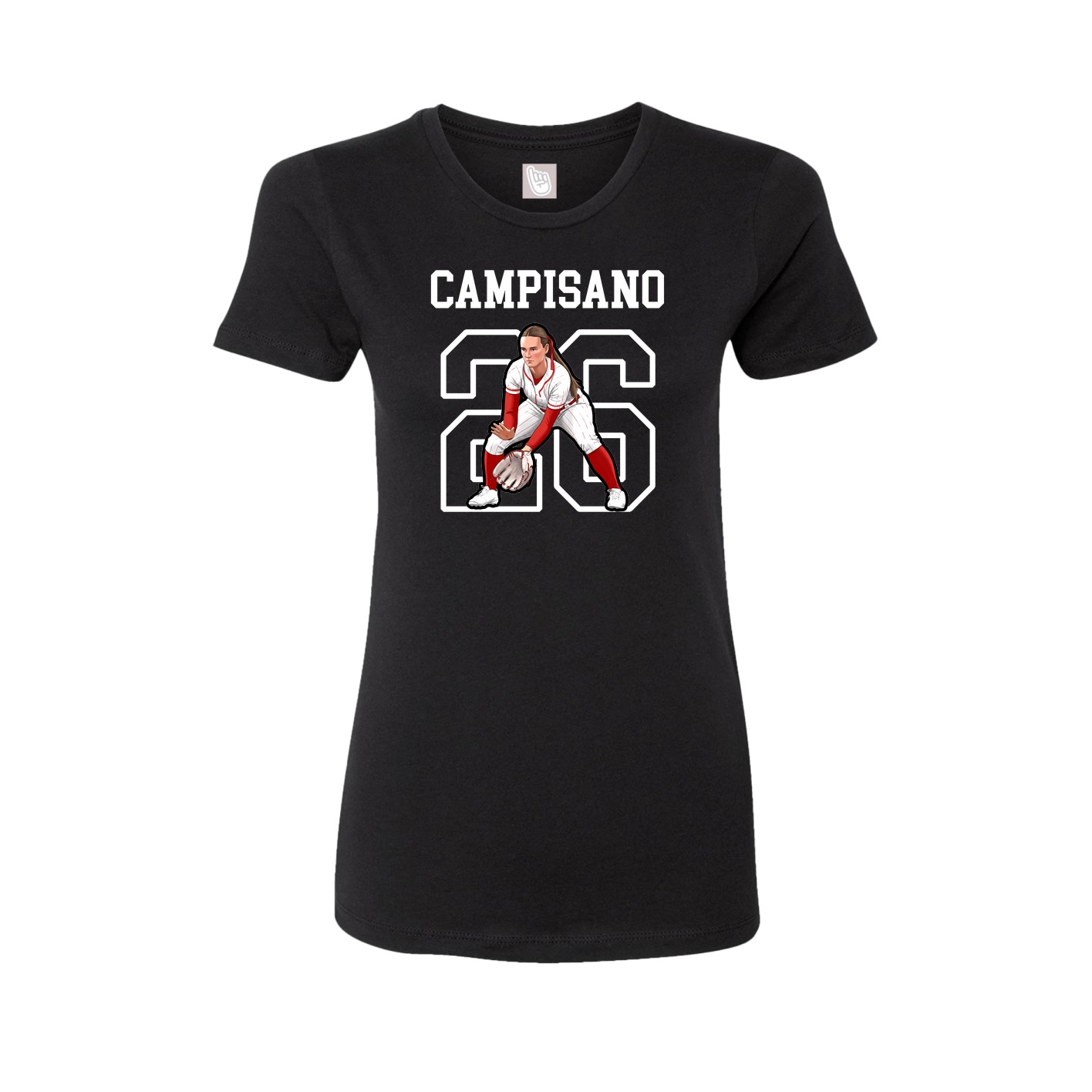 Fitted Women's Tee — Shirsey in Black