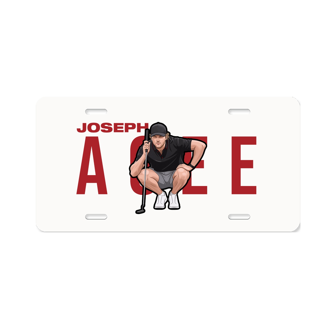License Plate — Player Name in Classic
