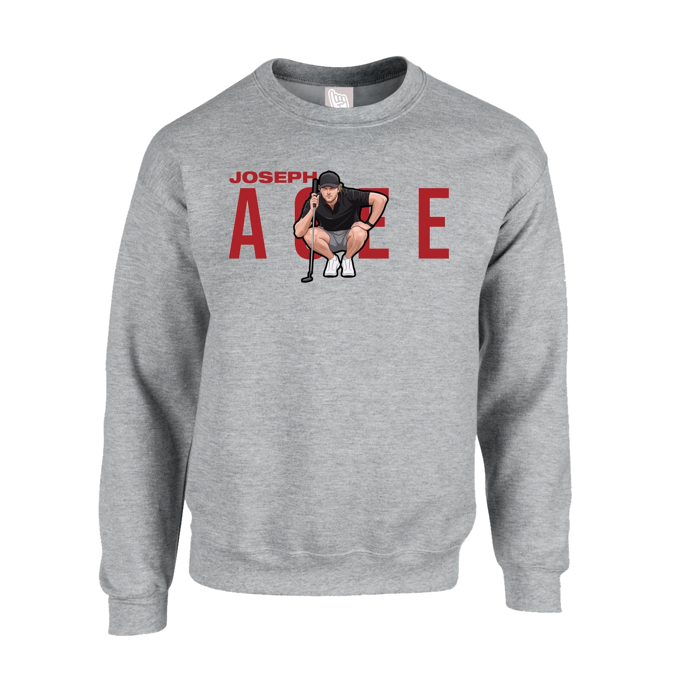 Fleece Crew — Player Name in Grey
