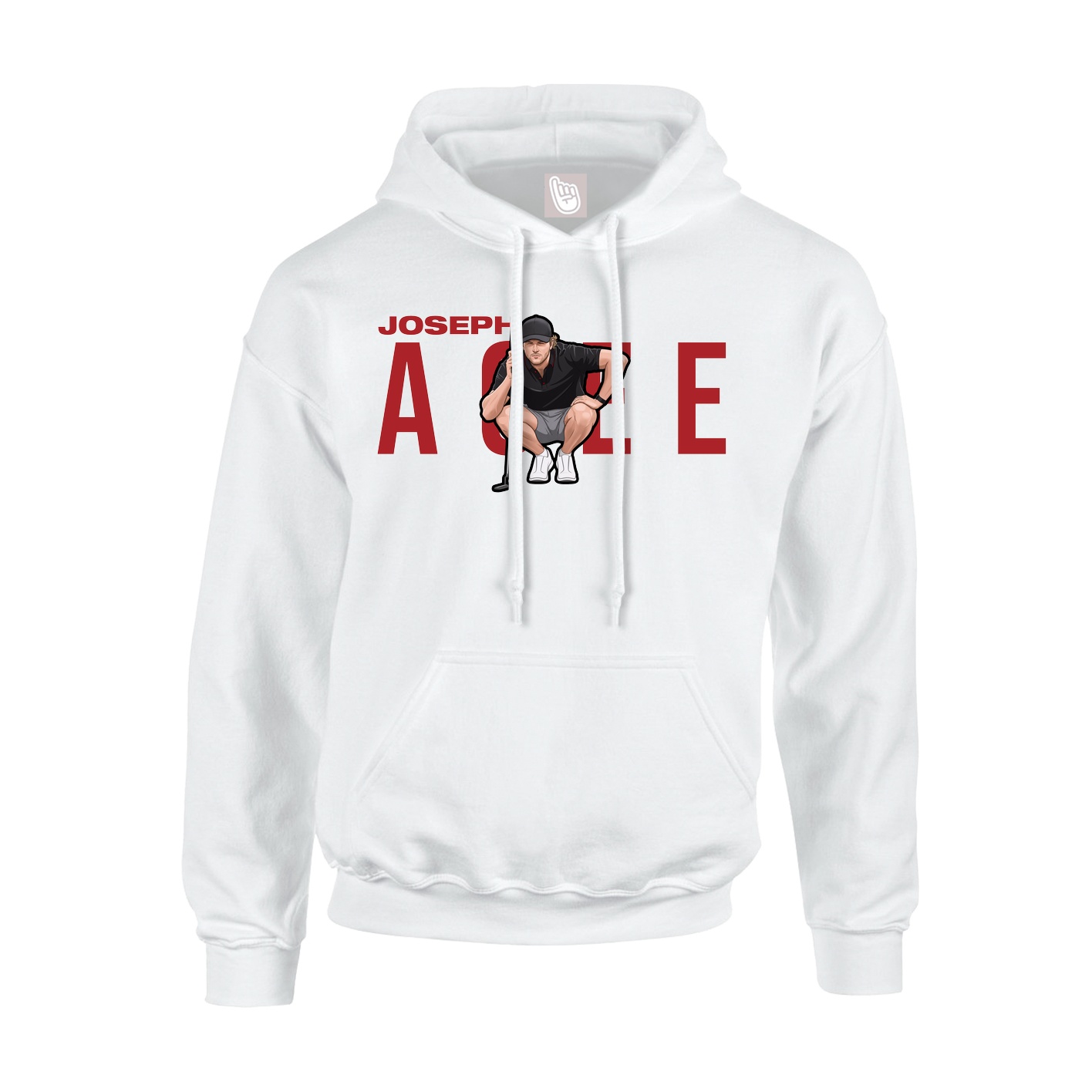 Youth Hoodie — Player Name in White
