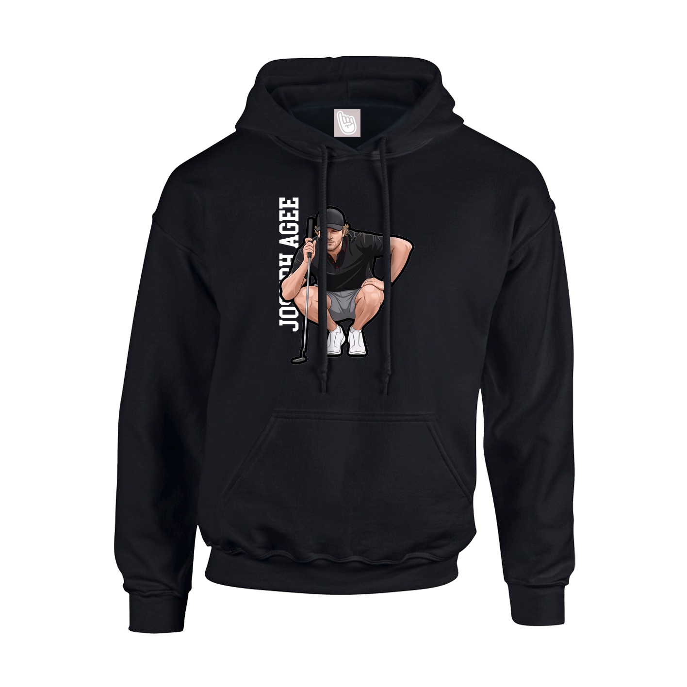 Hoodie — Name Vertical in Black