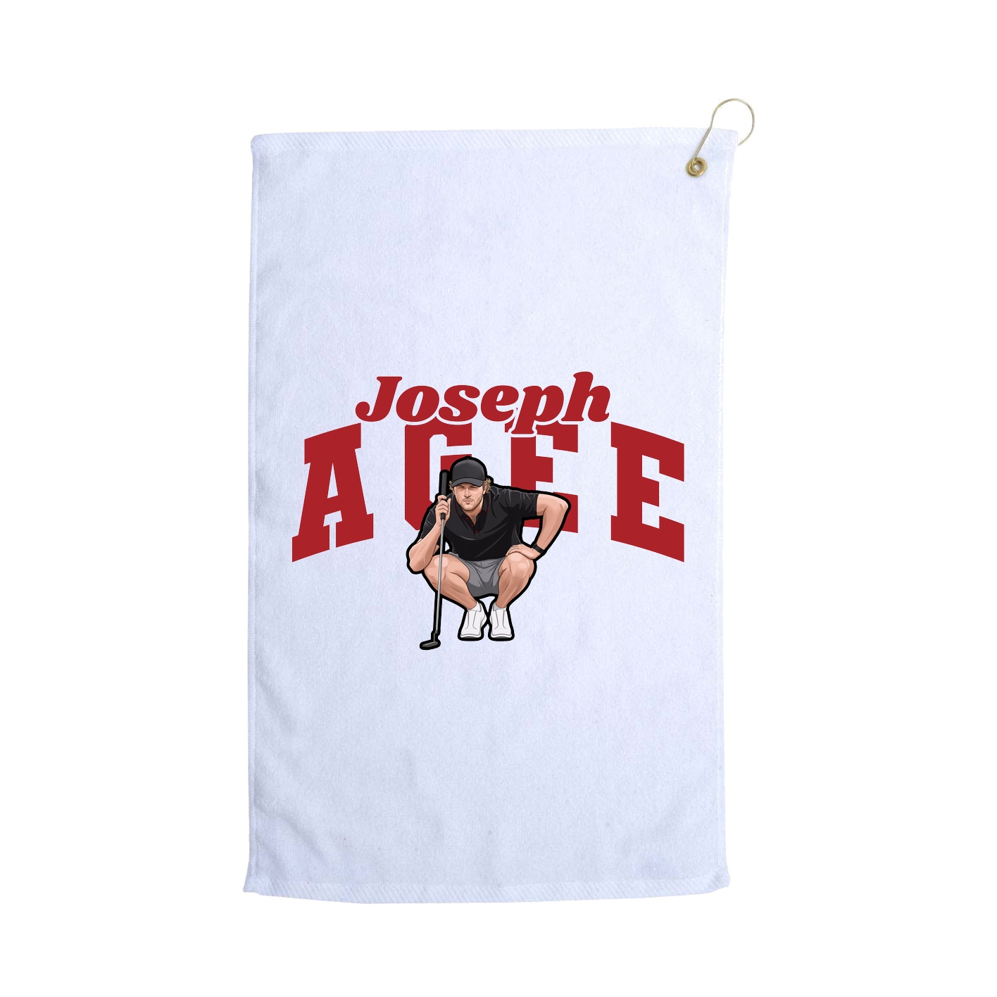 Golf Towel — Signature Arch in White