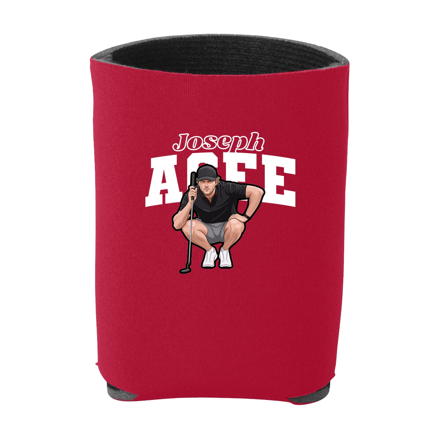 Can Holder — Name Arch in Red