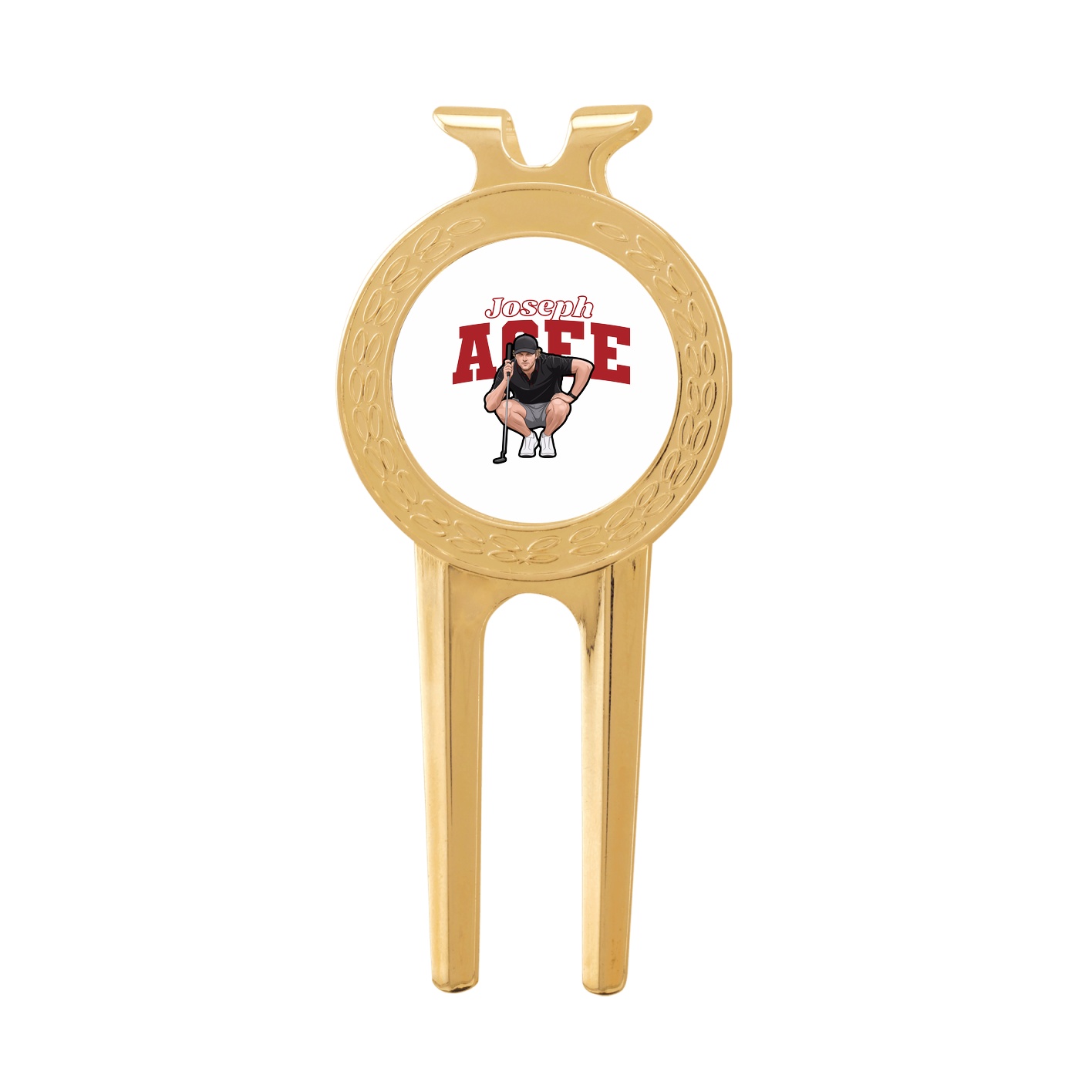 Divot Tool with Ball Marker — Name Arch in Classic
