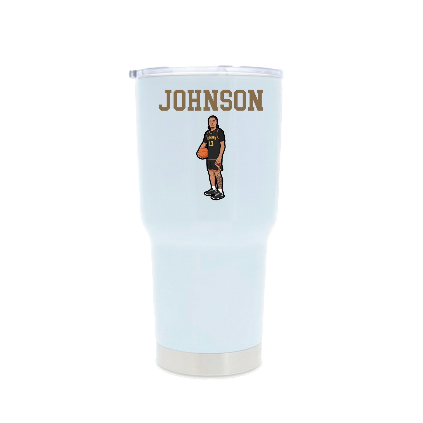30oz Stainless Steel Tumbler — Shirsey in White