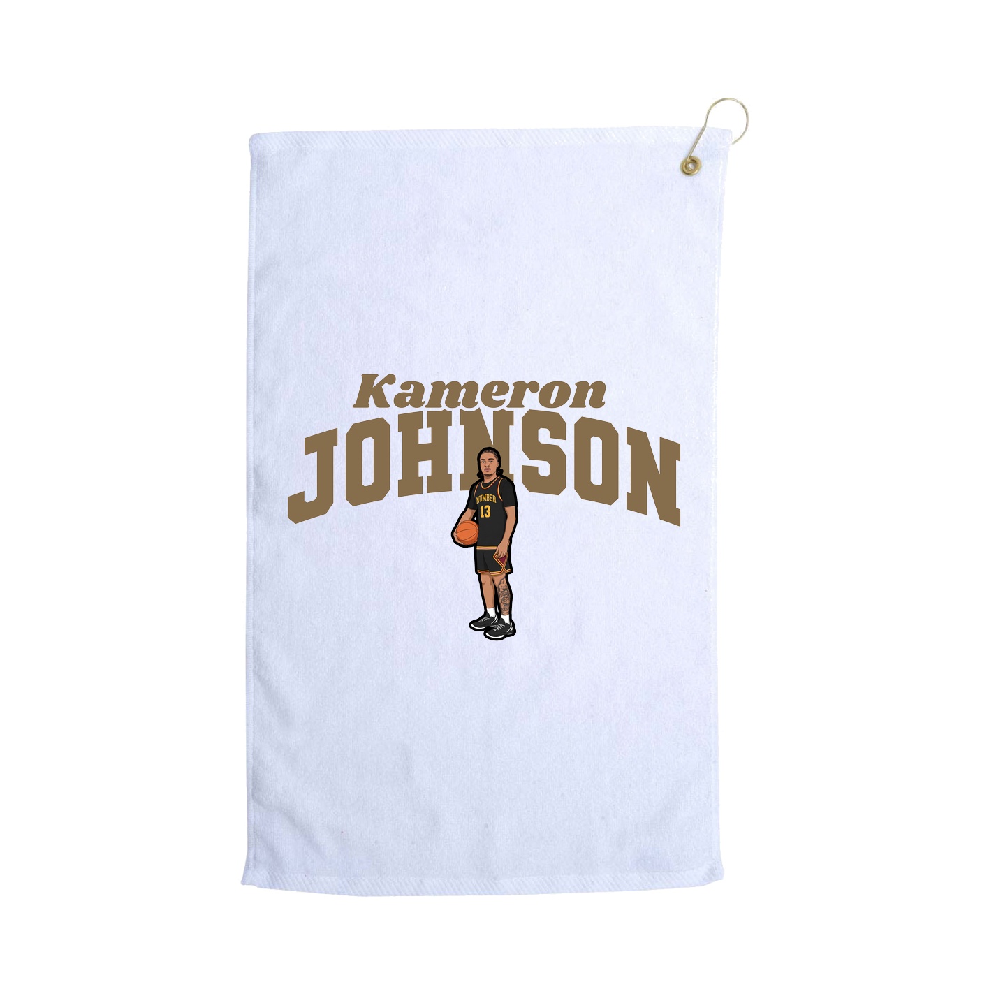 Golf Towel — Signature Arch in White