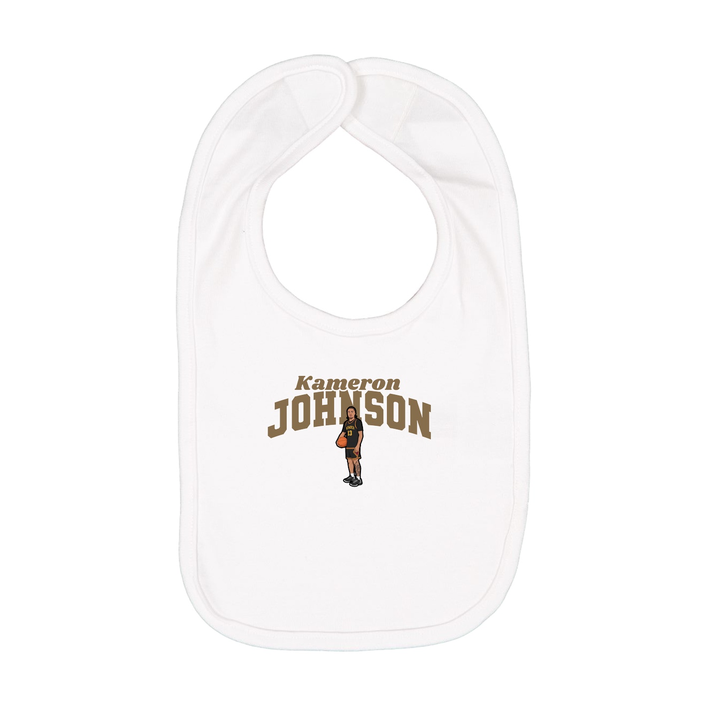 Infant Bib — Signature Arch in White