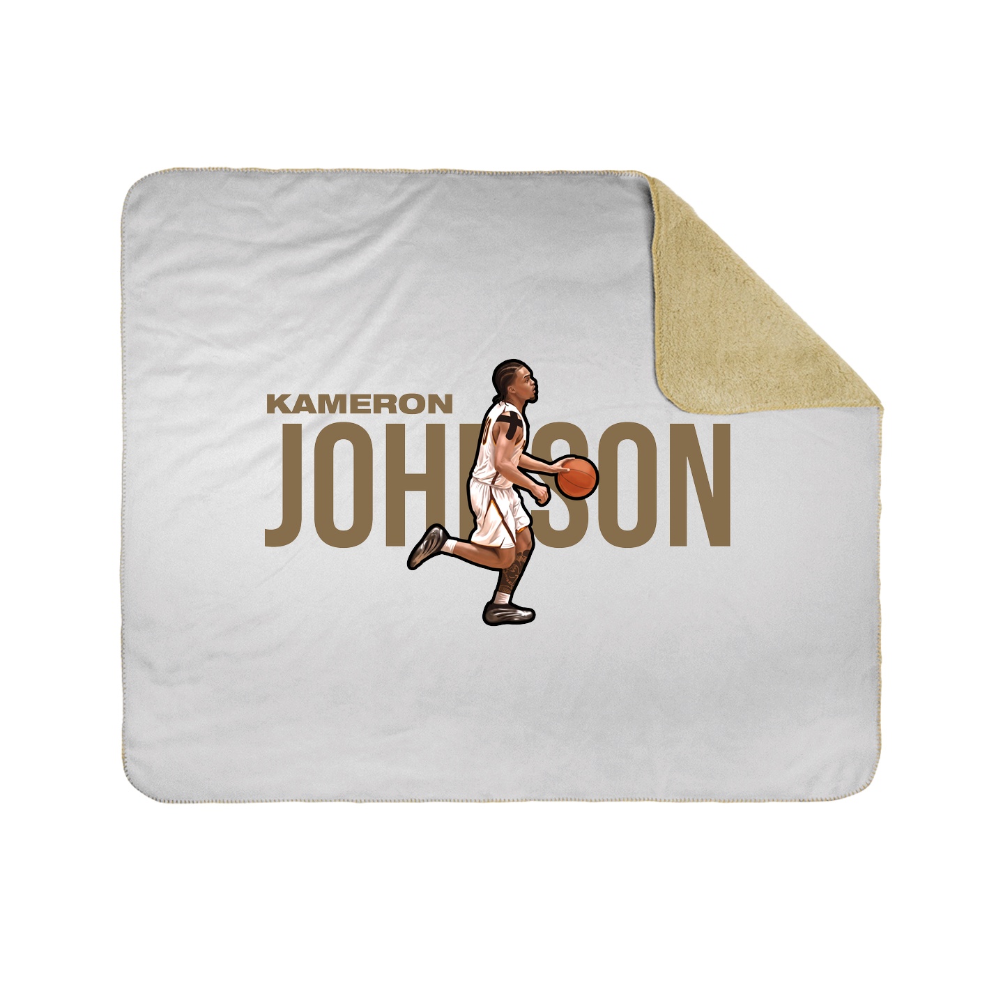 Throw Blanket — Player Name in White