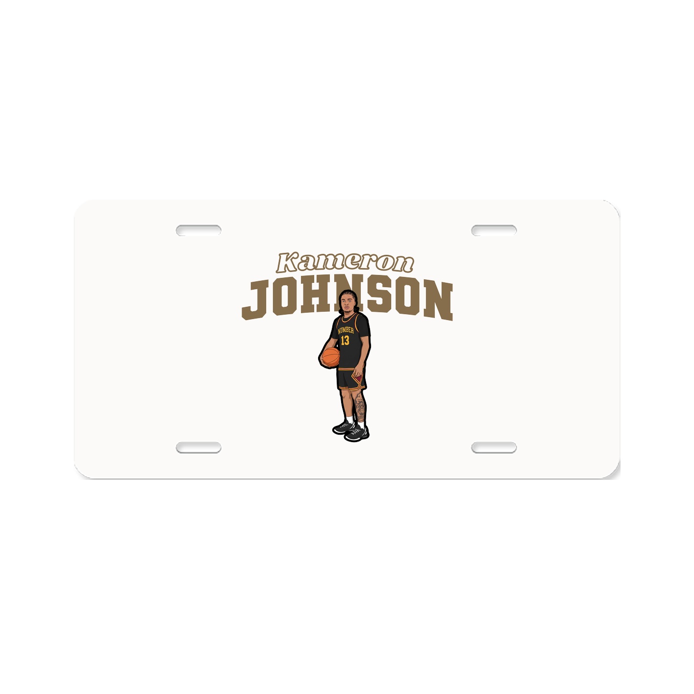 License Plate — Name Arch in Classic