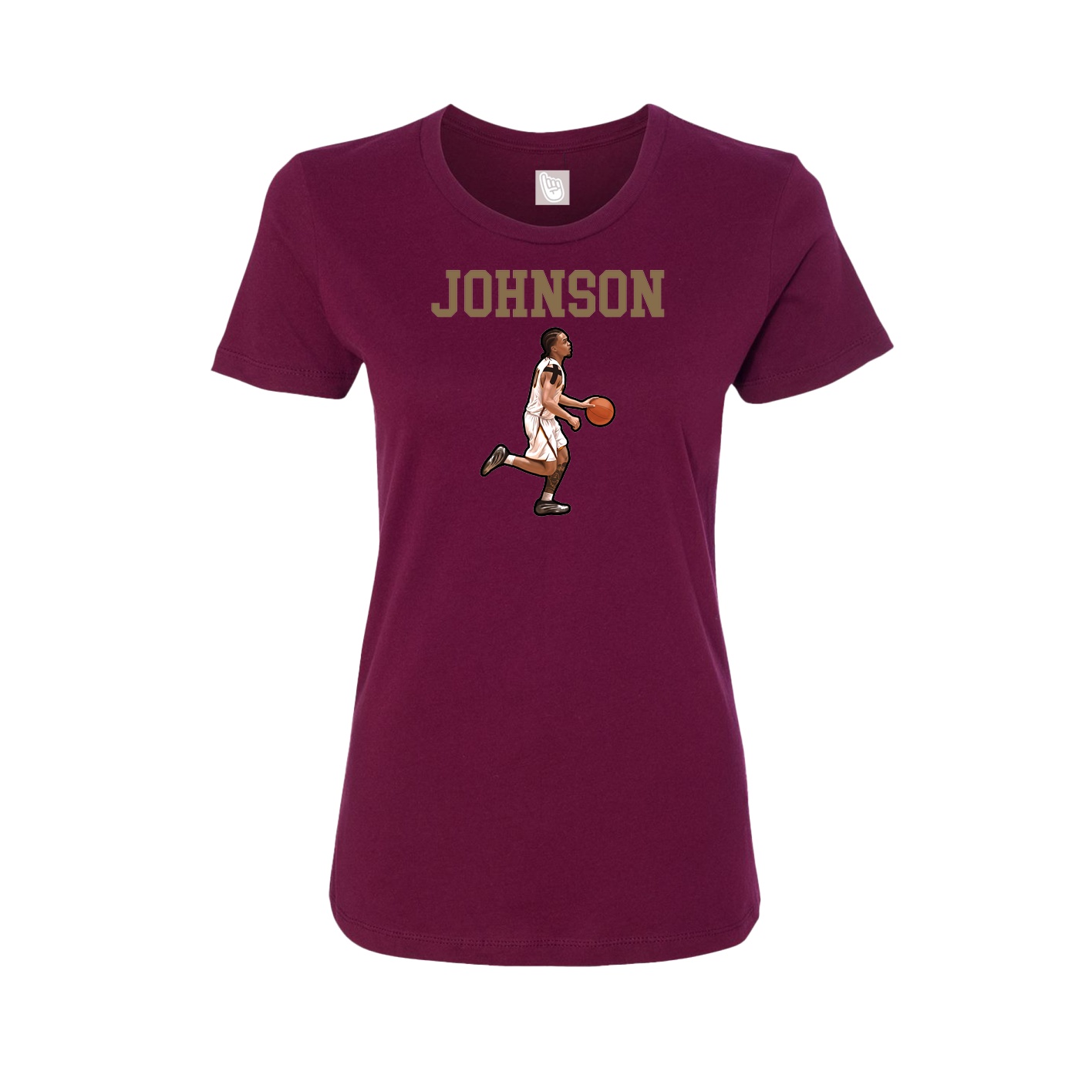 Fitted Women's Tee — Shirsey in Maroon