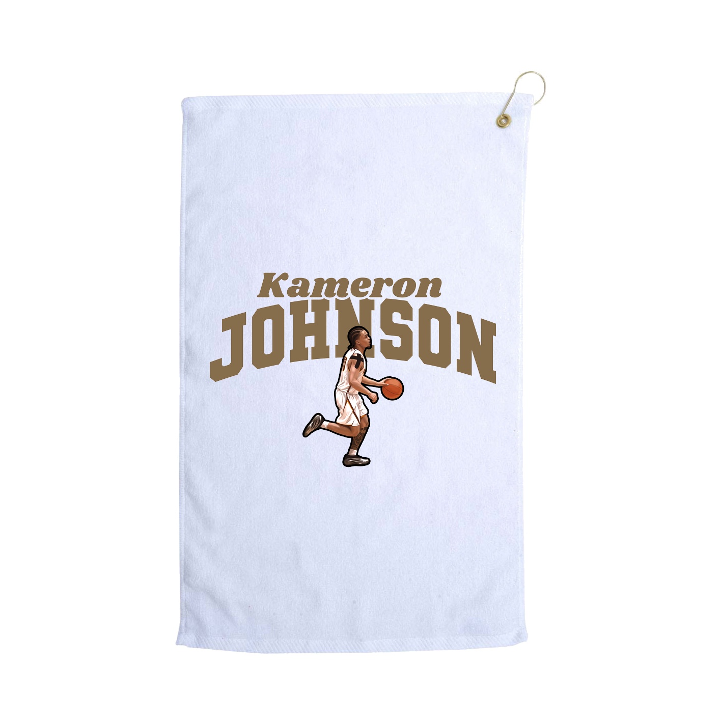 Golf Towel — Signature Arch in White