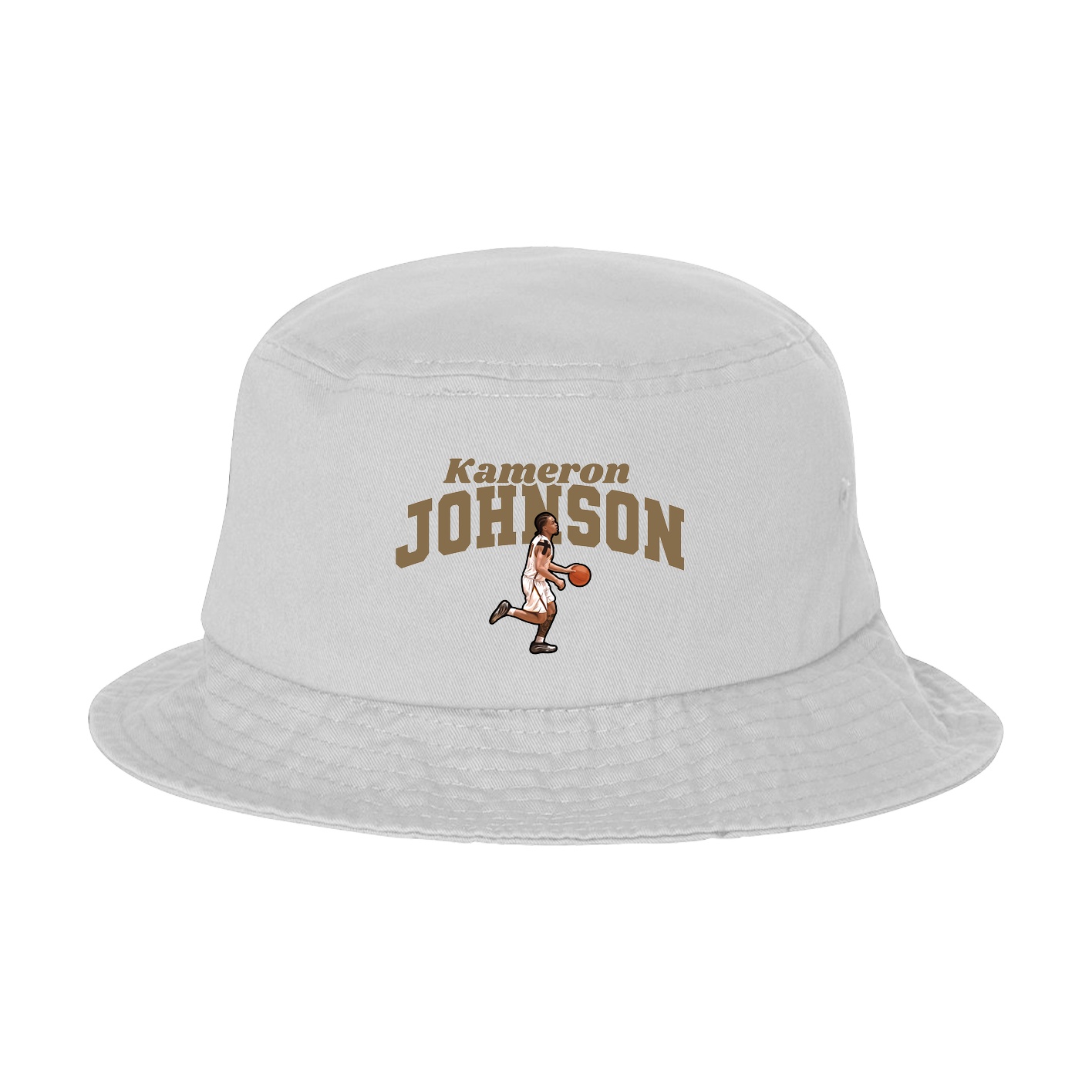 Bucket Cap — Signature Arch in White
