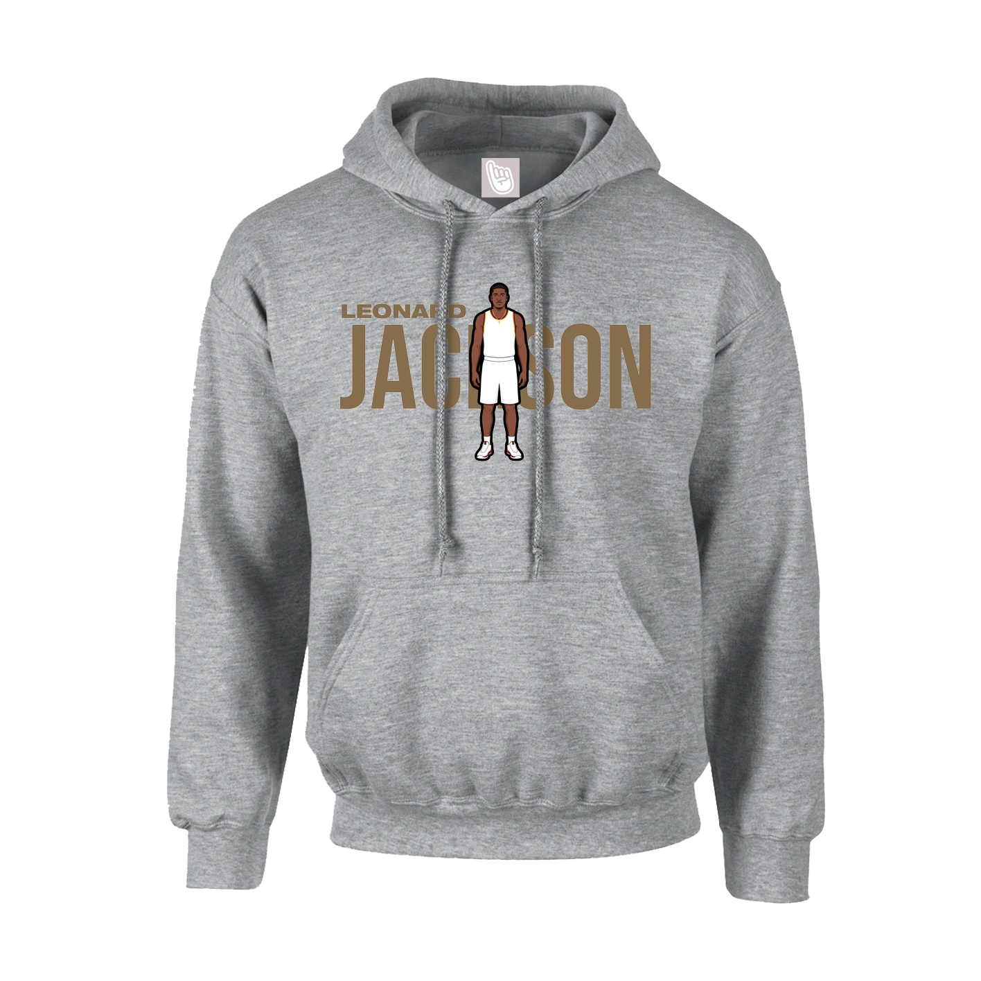 Youth Hoodie — Player Name in Grey