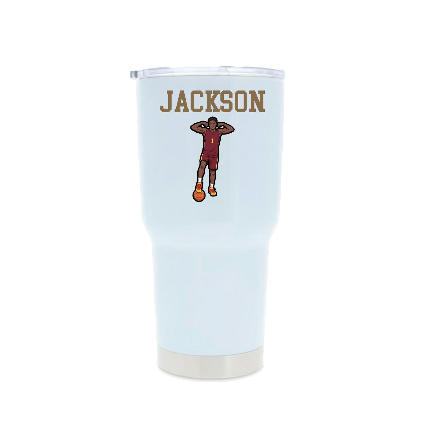 30oz Stainless Steel Tumbler — Shirsey in White