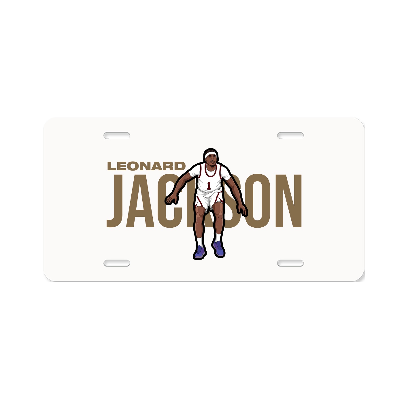License Plate — Player Name in Classic