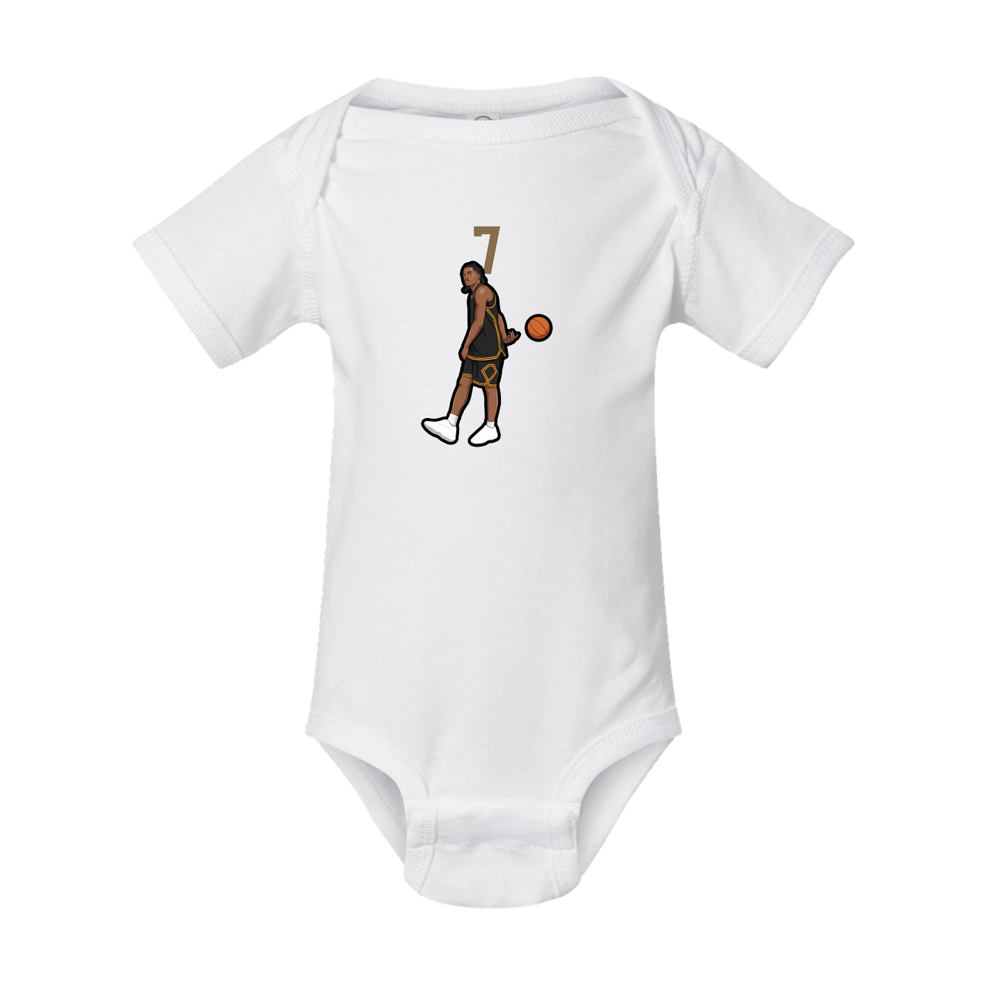 Baby Onesie — Number Top in White