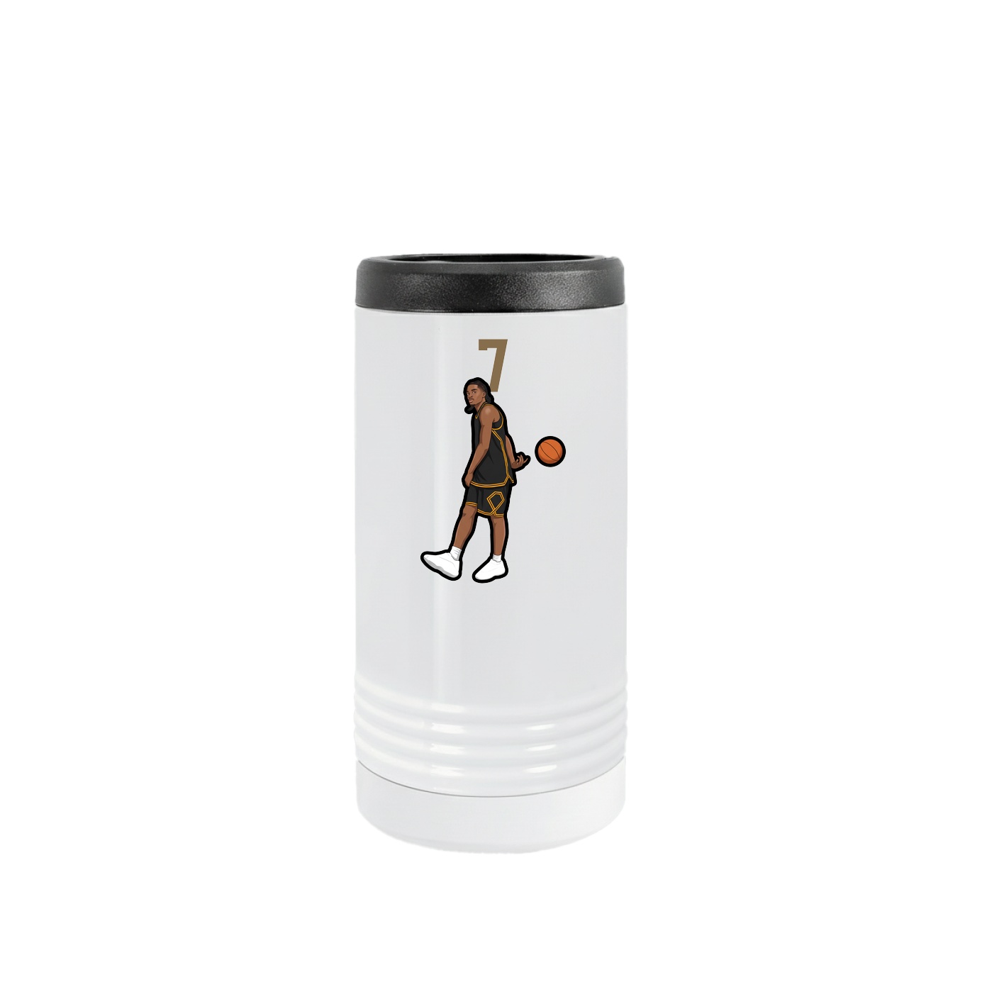 Slim Beverage Holder — Number Top in White