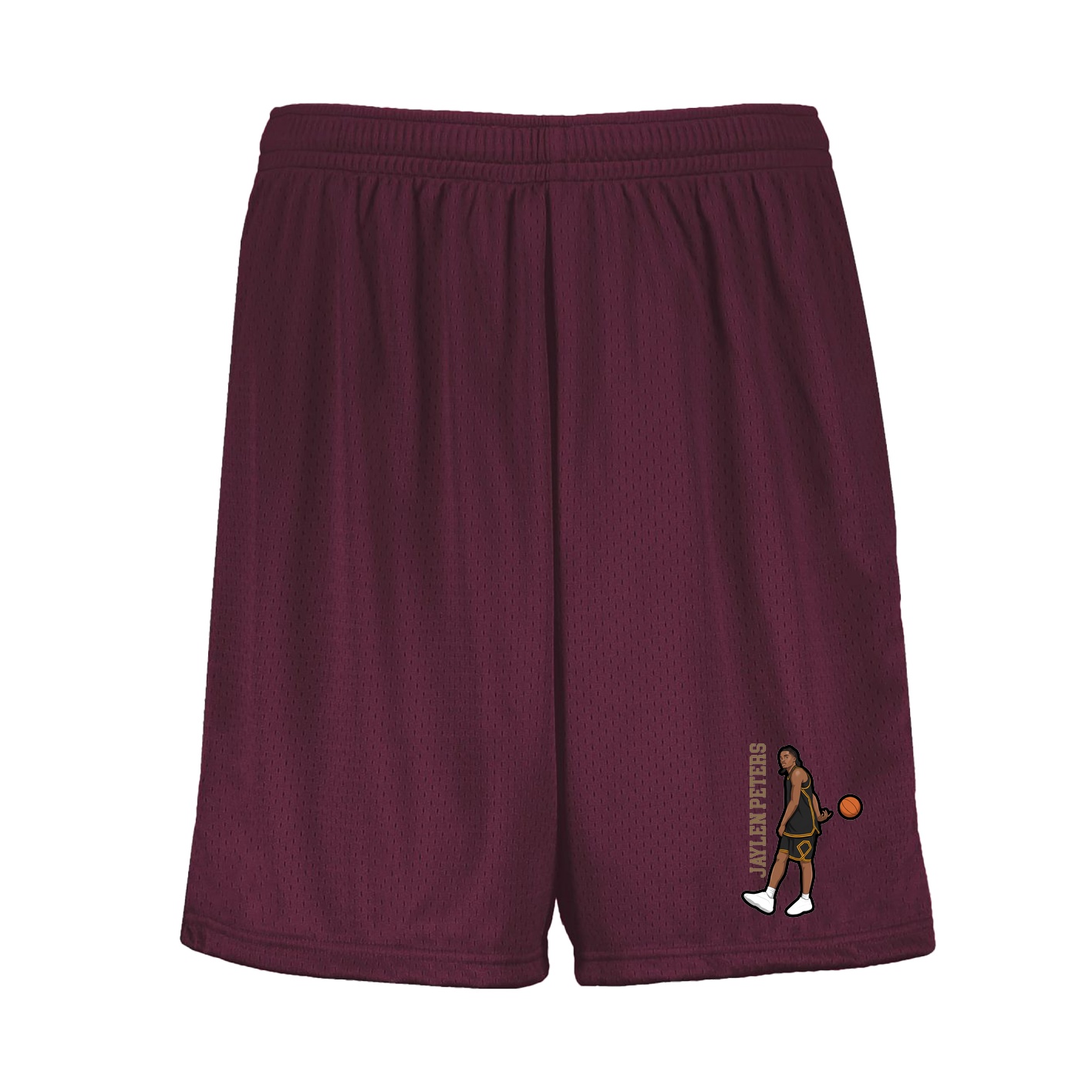 Shorts — Name Vertical in Maroon