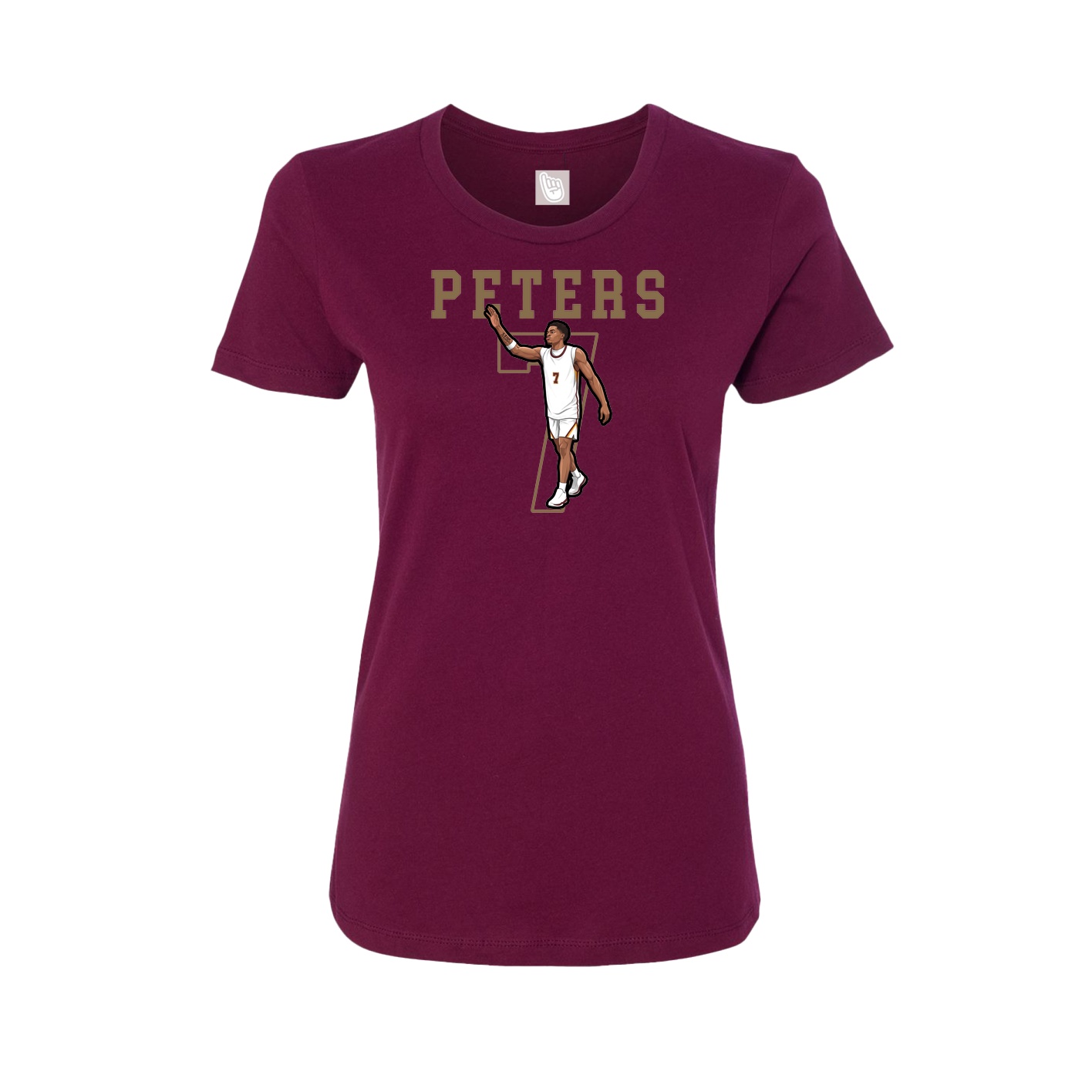 Fitted Women's Tee — Shirsey in Maroon