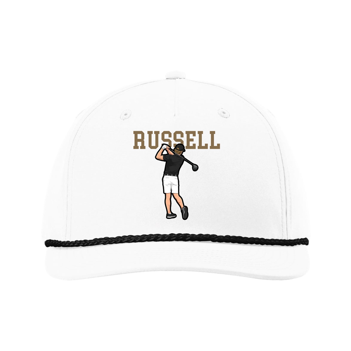 Five-Panel Classic Rope Cap — Shirsey in White
