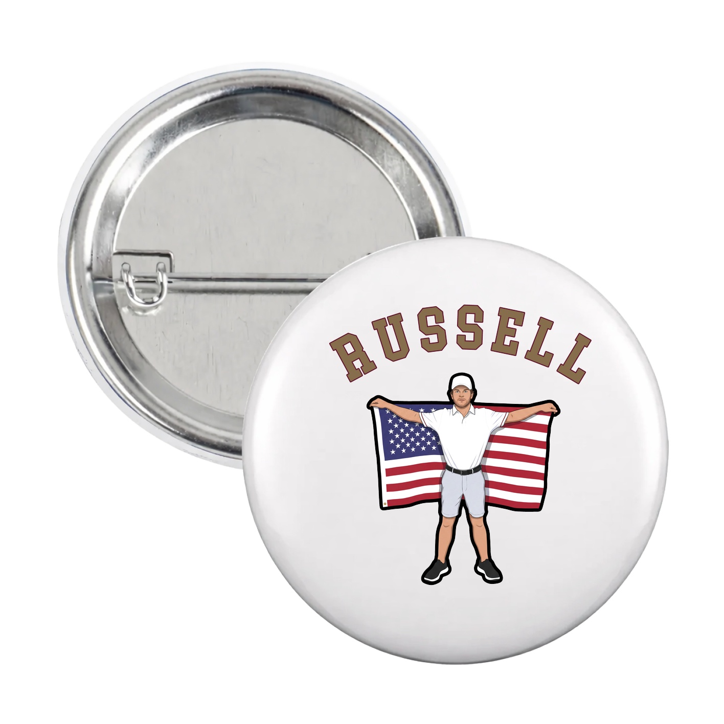 Game Day Button — Shirsey Arch in White