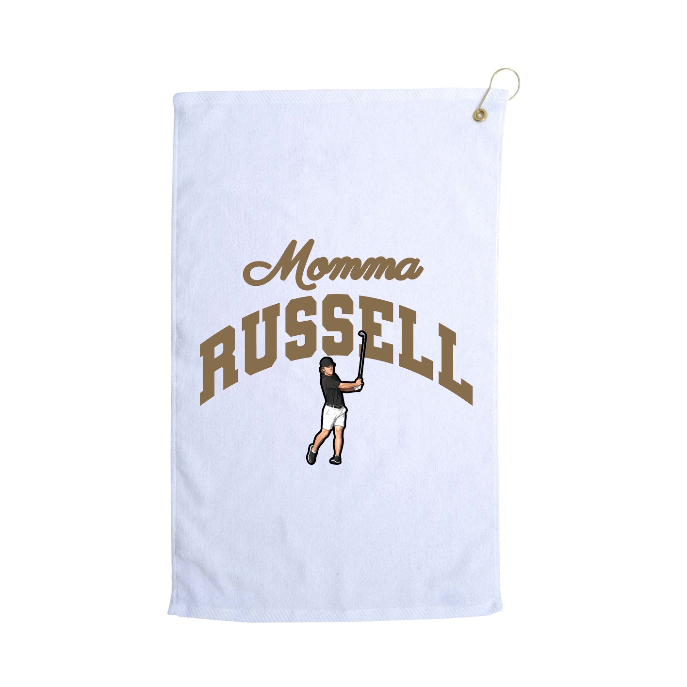 Golf Towel — Mothers Day Arch in White