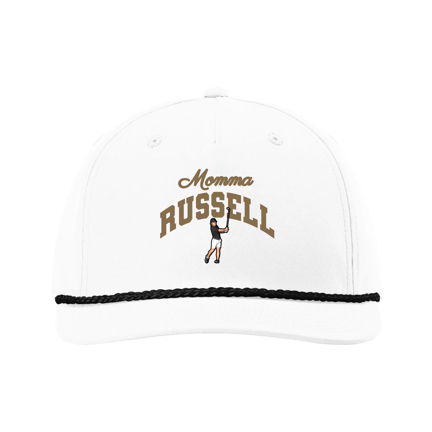 Five-Panel Classic Rope Cap — Mothers Day Arch in White