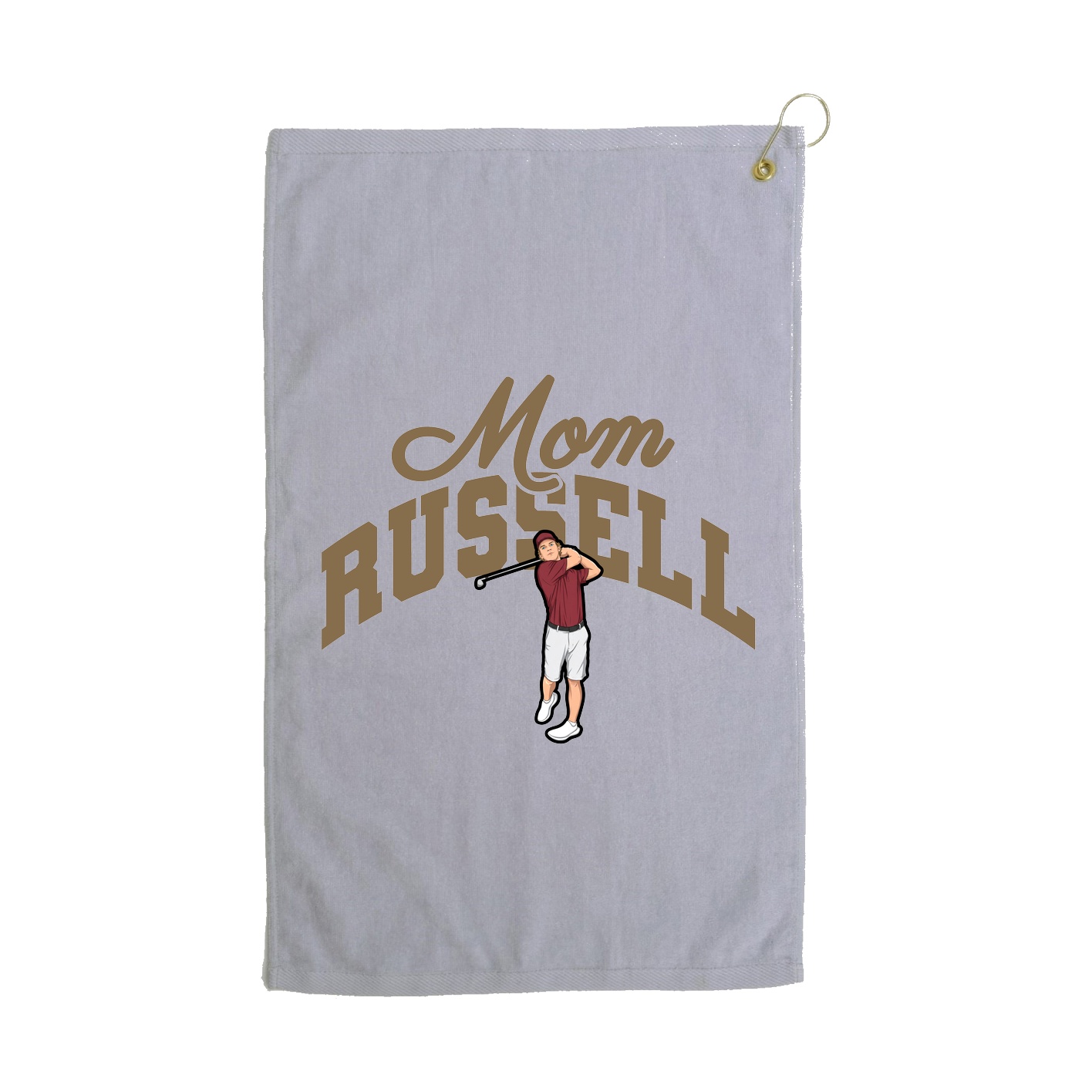 Golf Towel — Mothers Day Arch in Grey