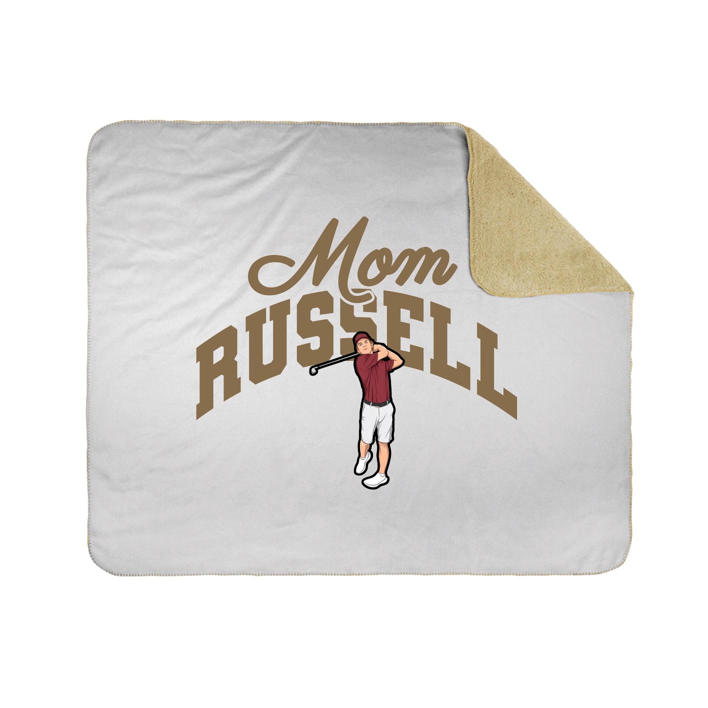 Throw Blanket — Mothers Day Arch in White