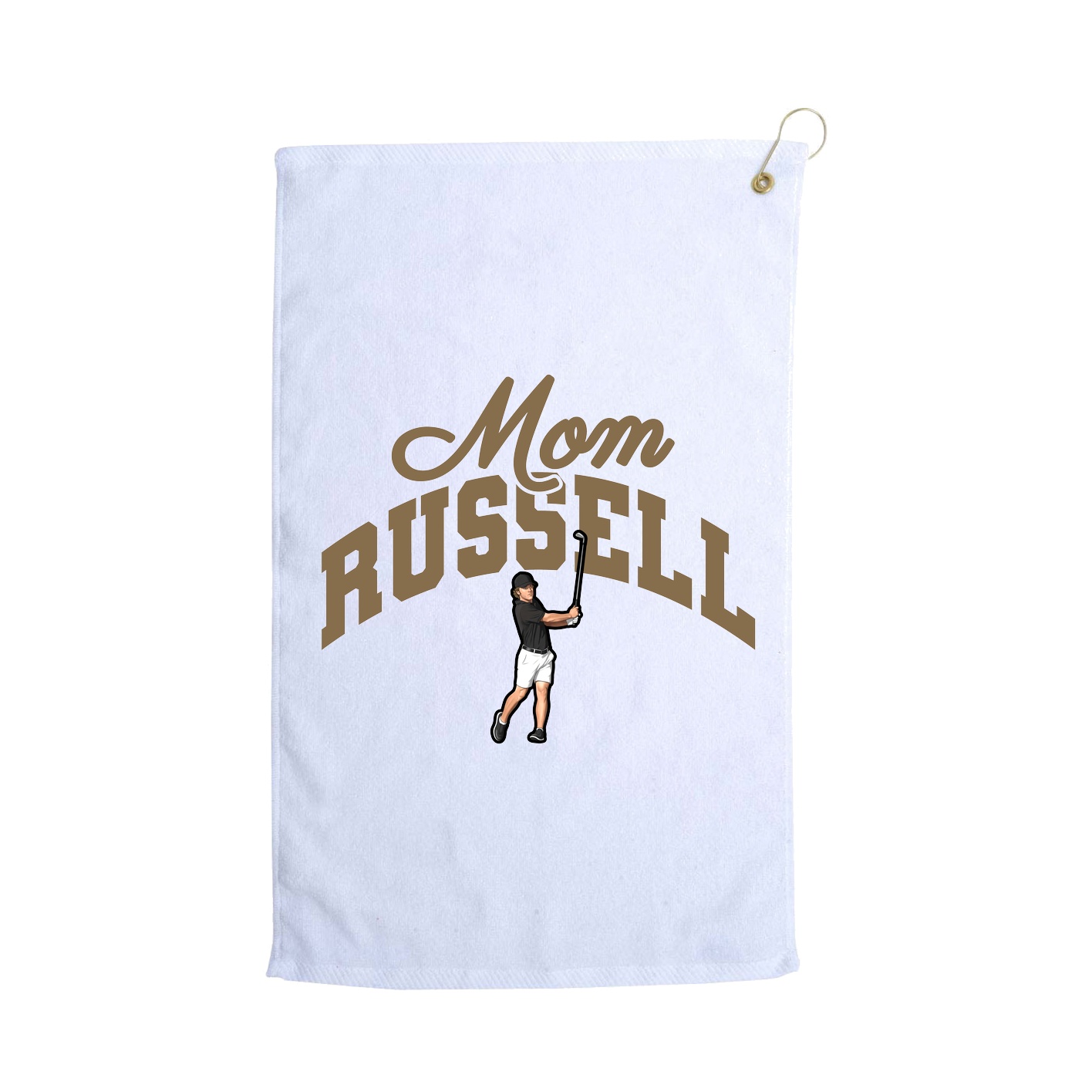 Golf Towel — Mothers Day Arch in White