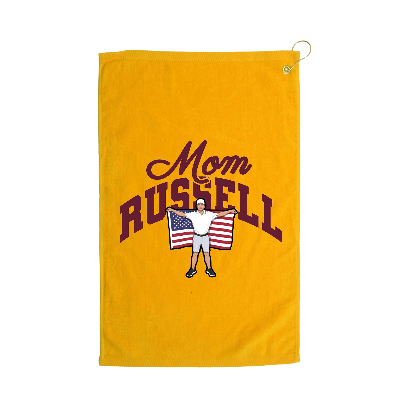 Golf Towel — Mothers Day Arch in Gold