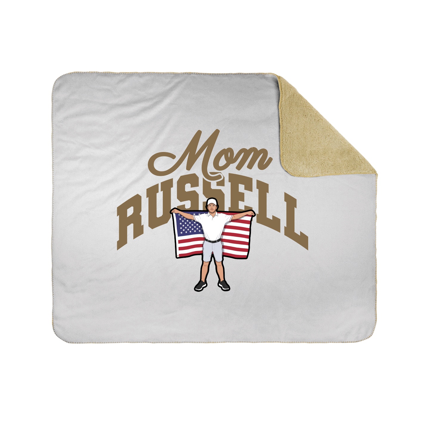 Throw Blanket — Mothers Day Arch in White