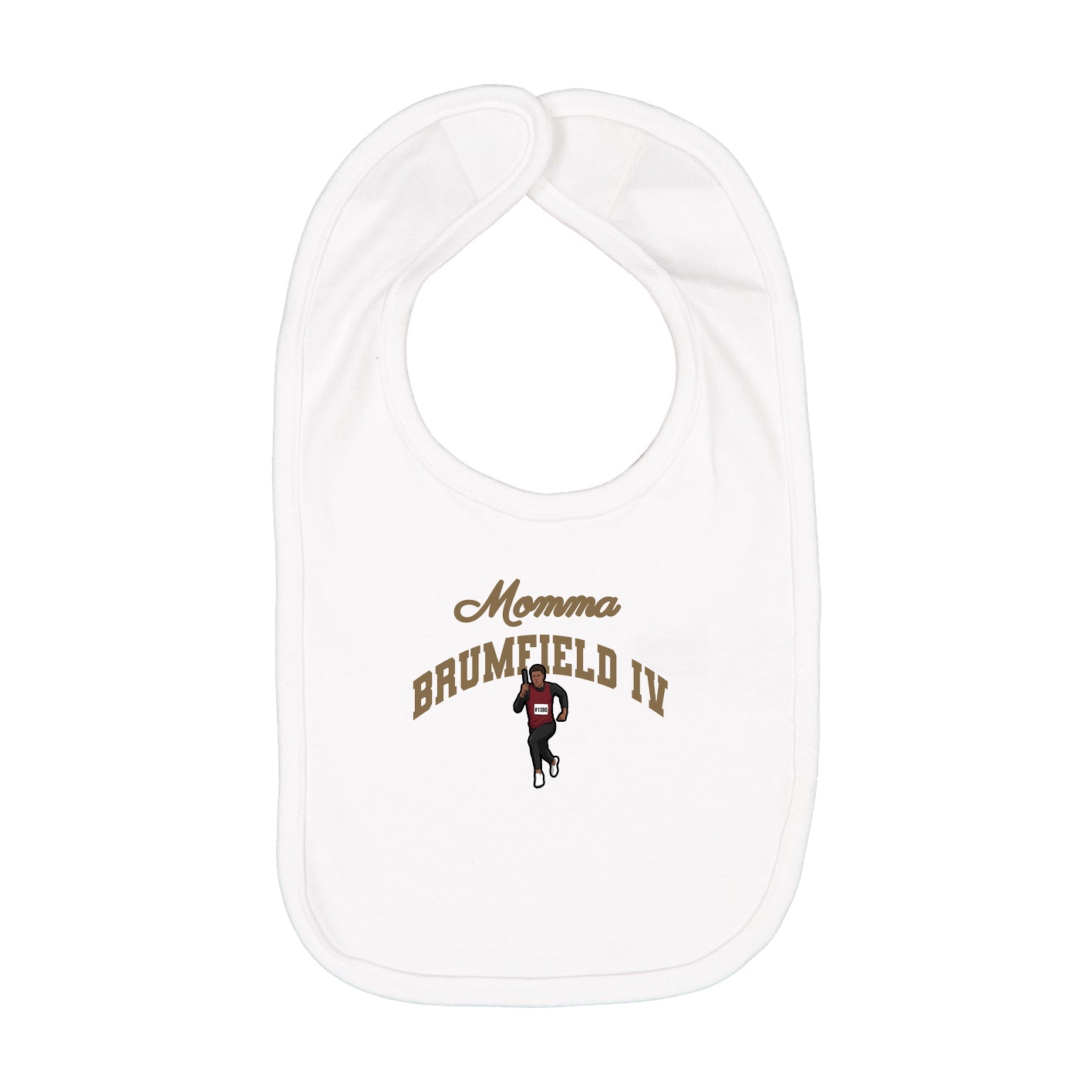 Infant Bib — Mothers Day Arch in White
