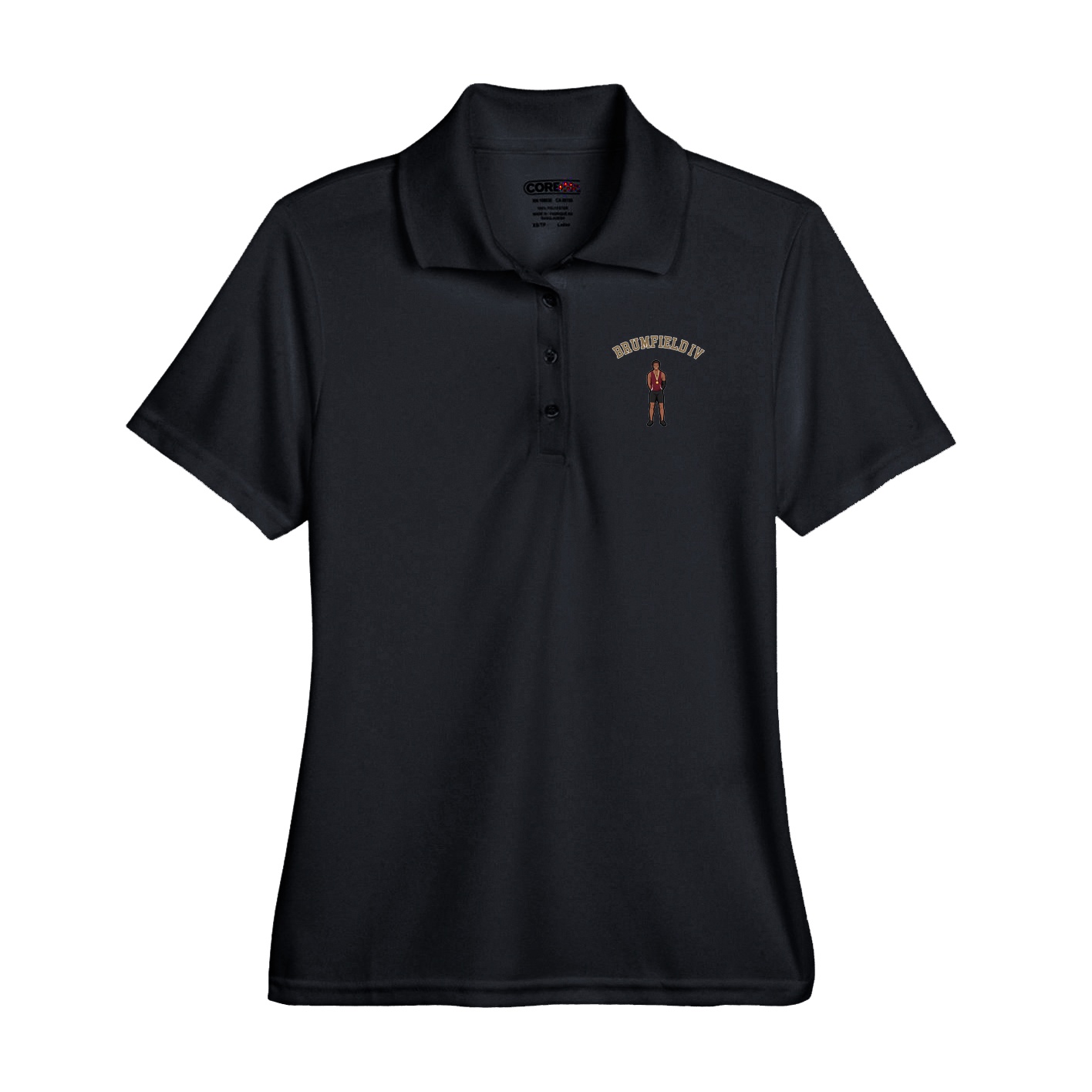Performance Polo — Shirsey Arch in Black
