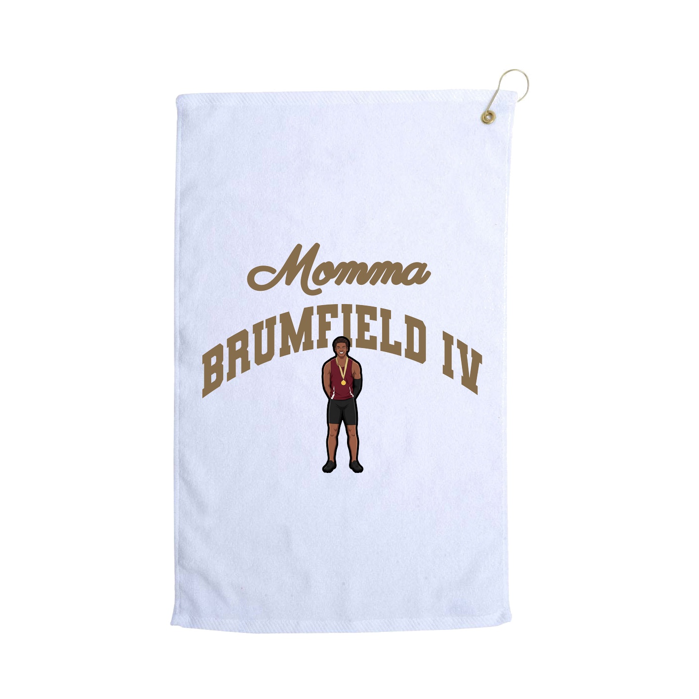 Golf Towel — Mothers Day Arch in White