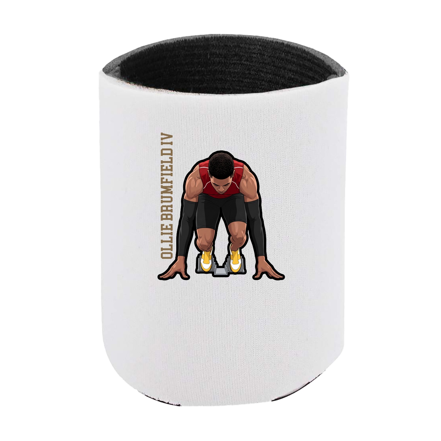 Can Holder — Name Vertical in White