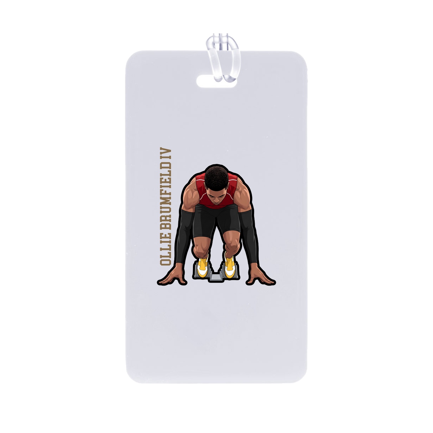 Bag Tag — Name Vertical in Classic