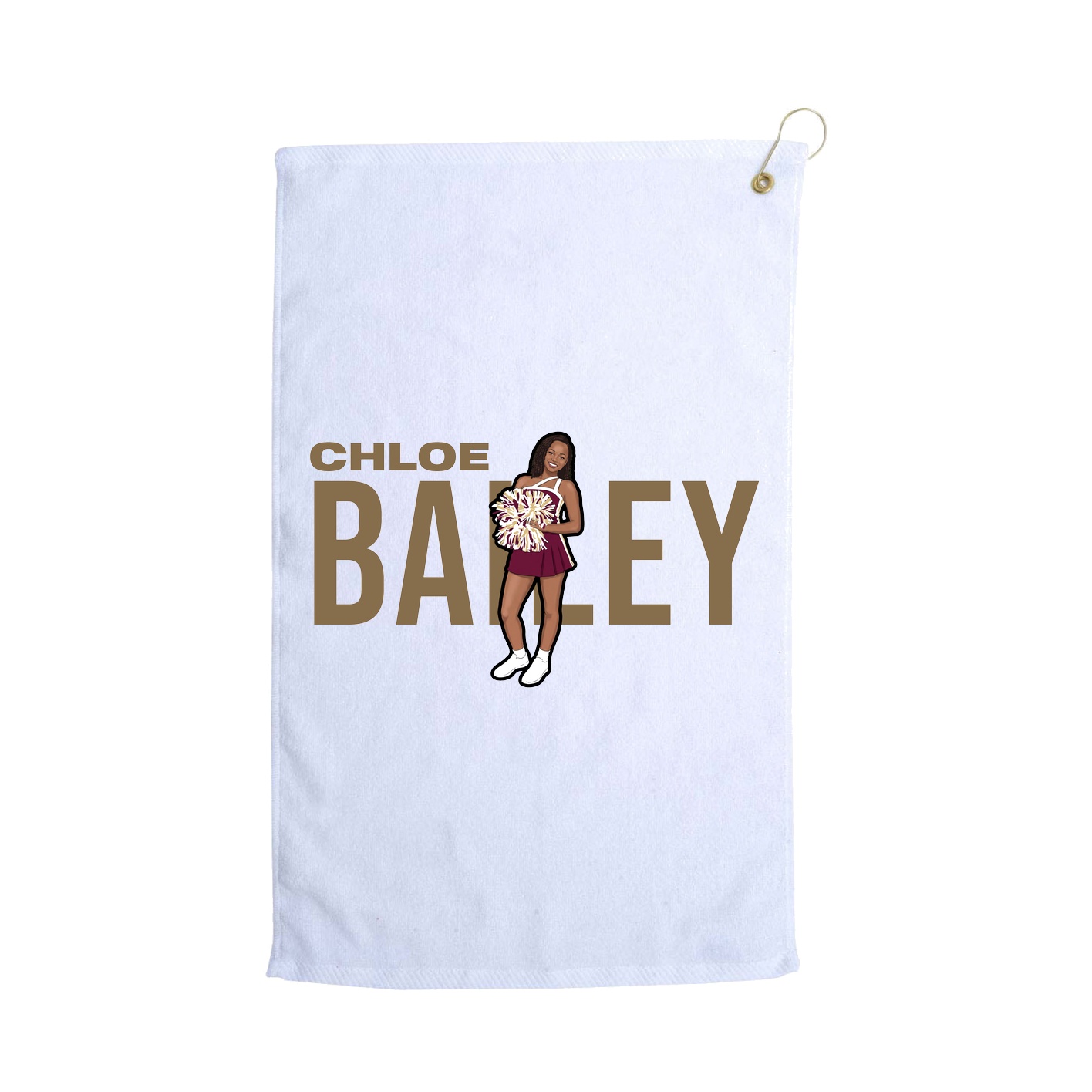Golf Towel — Player Name in White