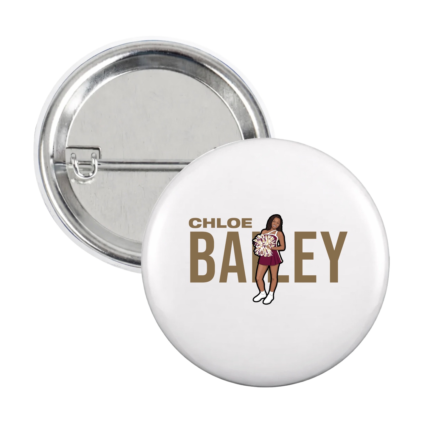 Game Day Button — Player Name in White
