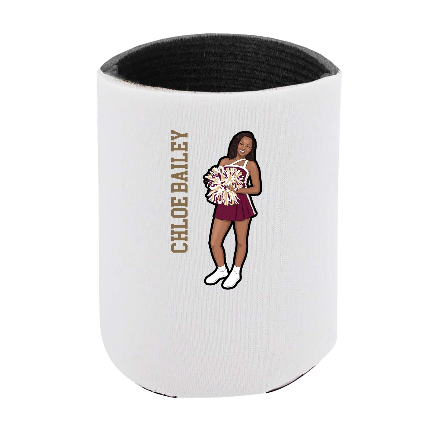 Can Holder — Name Vertical in White