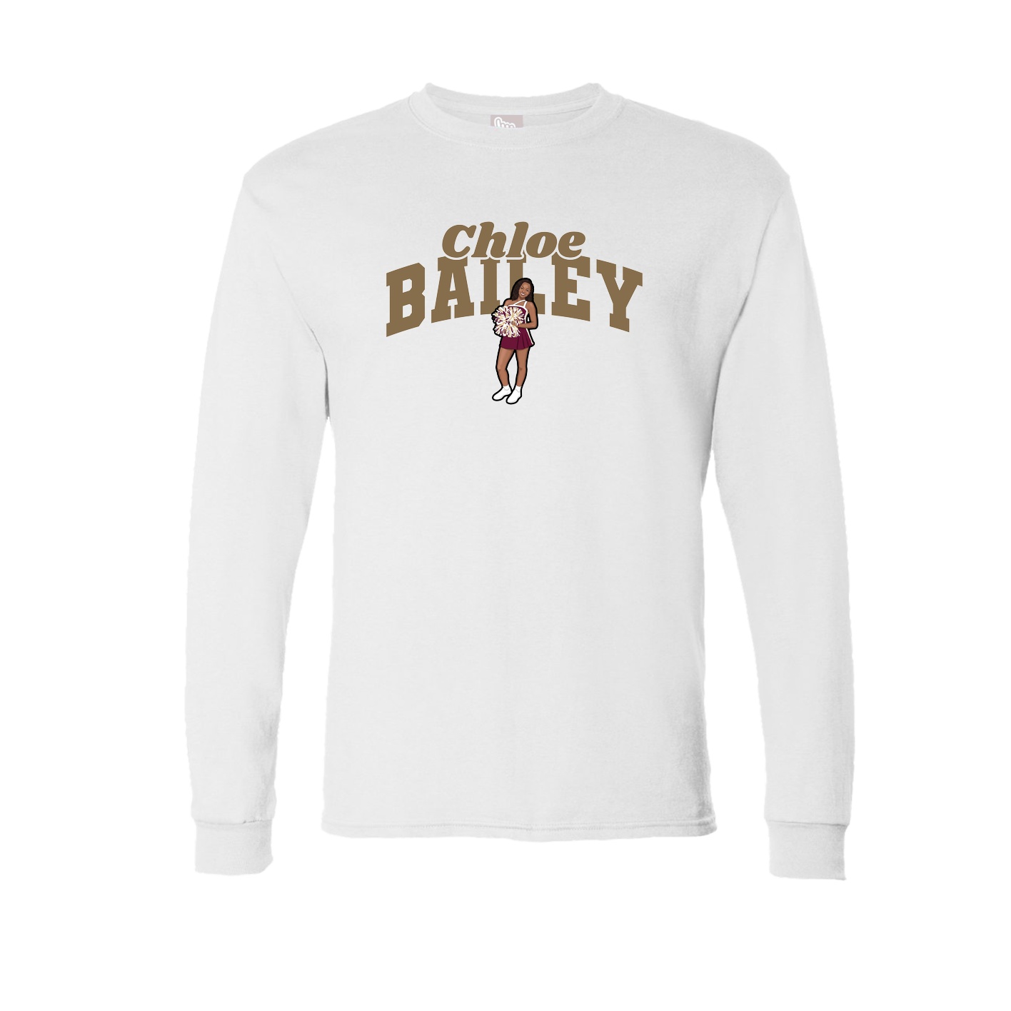Long Sleeve Tee — Signature Arch in White