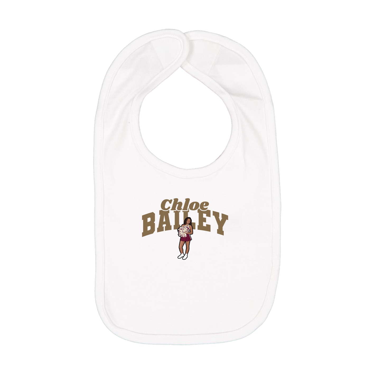 Infant Bib — Signature Arch in White