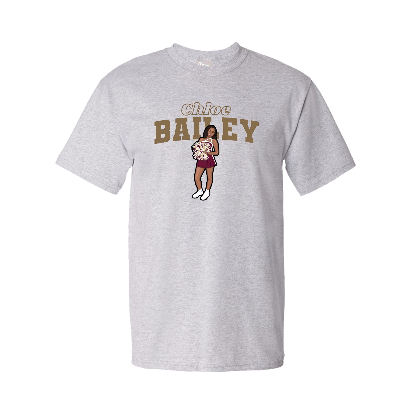 Tee — Name Arch in Grey