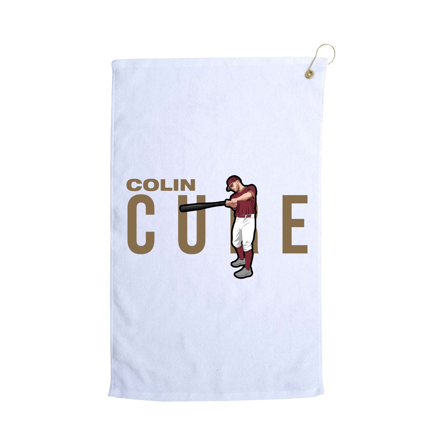 Golf Towel — Player Name in White