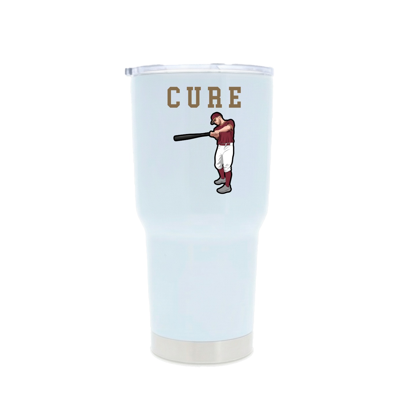 30oz Stainless Steel Tumbler — Shirsey in White