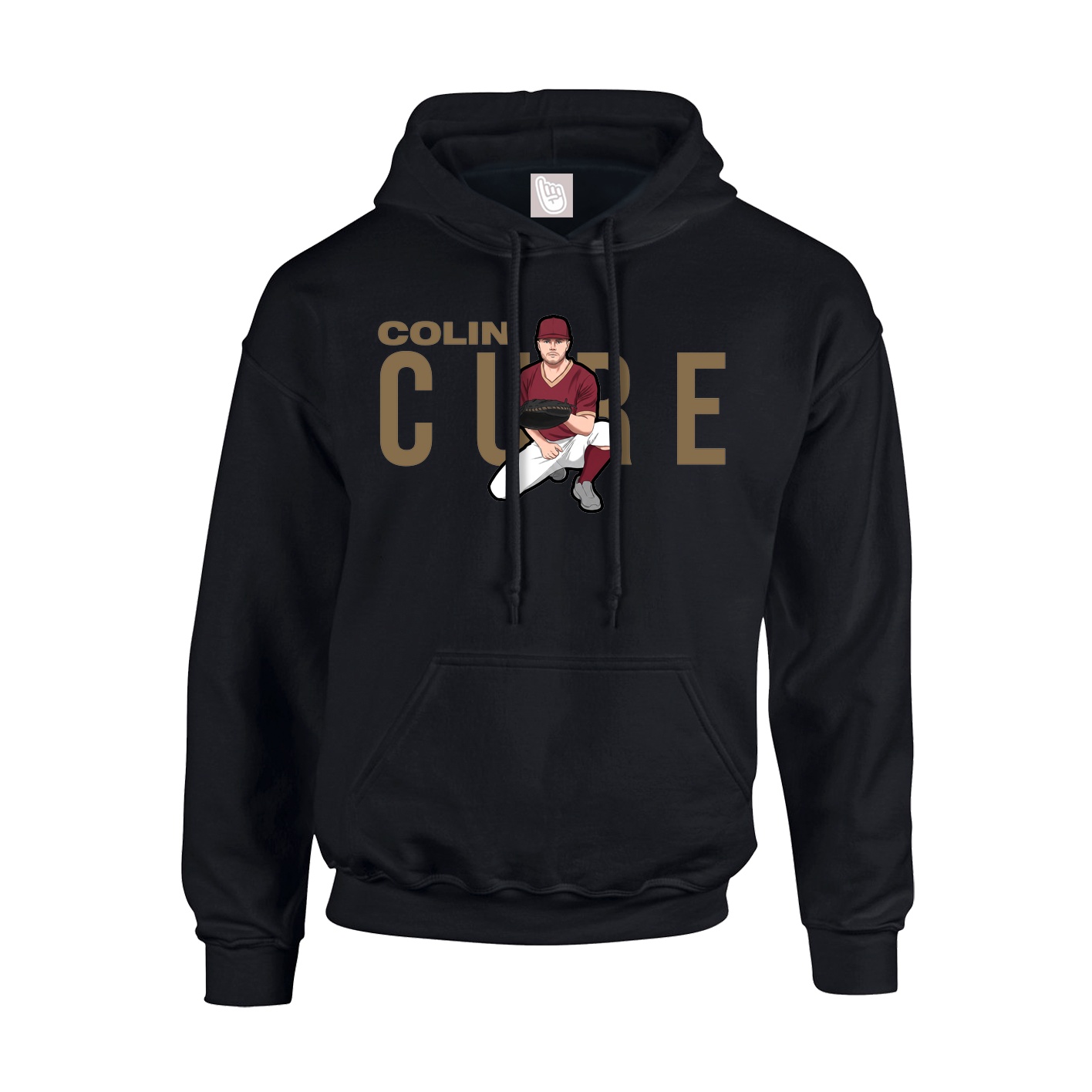 Youth Hoodie — Player Name in Black