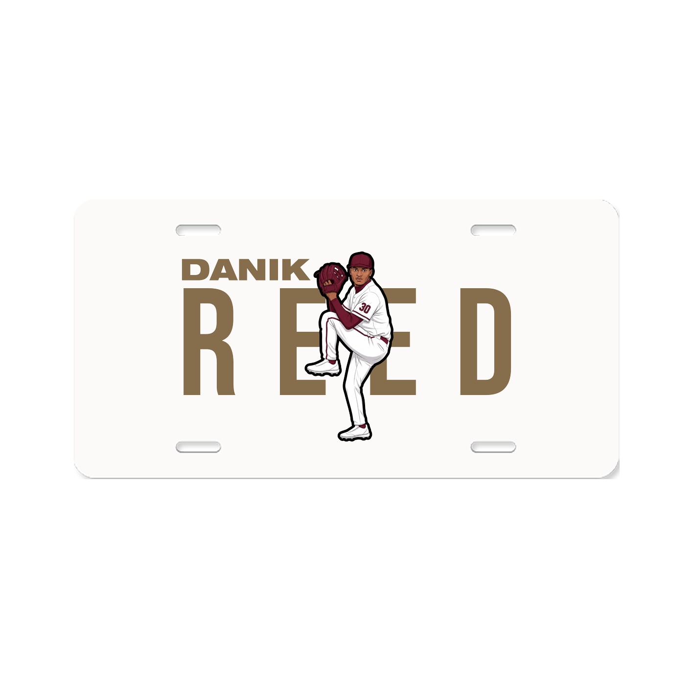 License Plate — Player Name in Classic