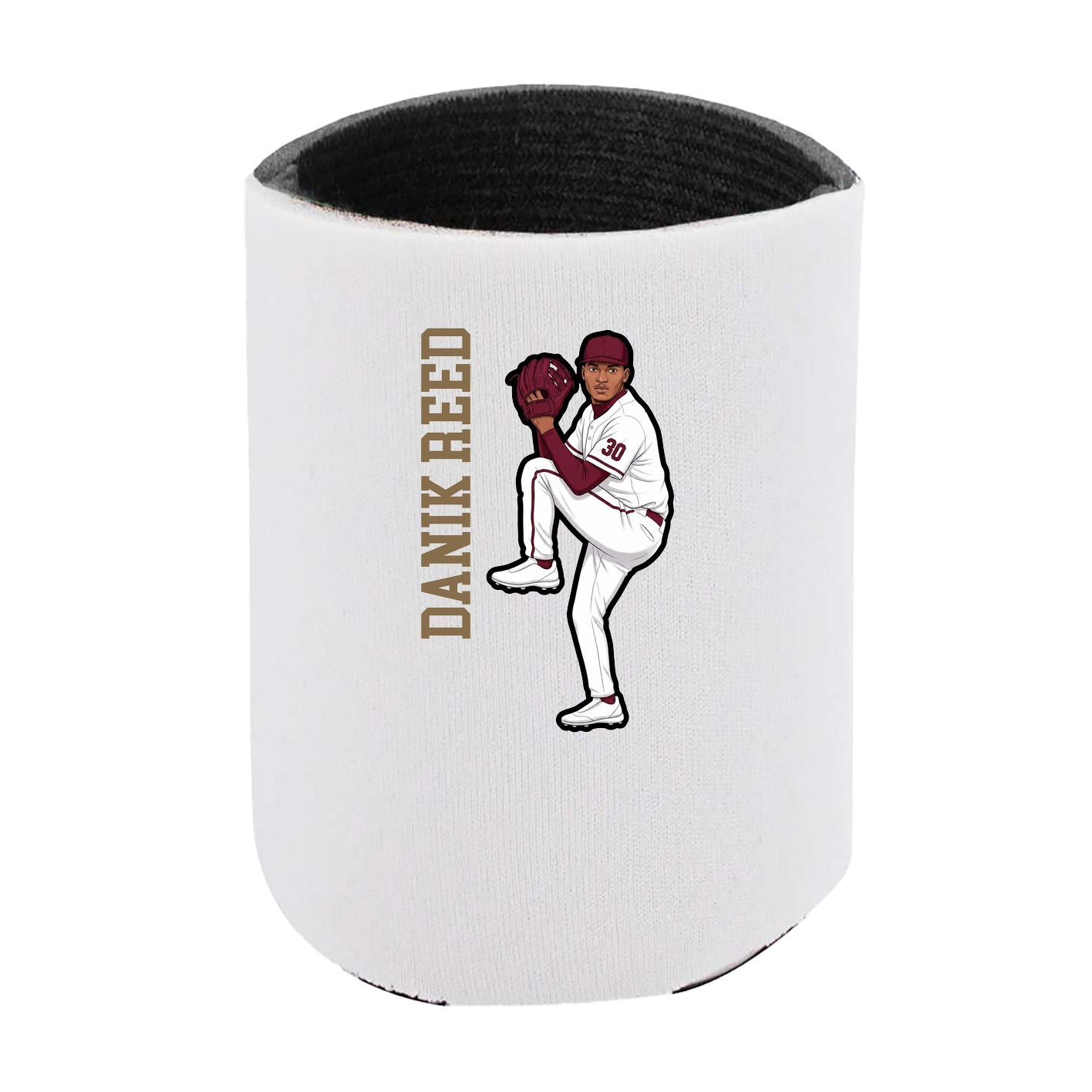 Can Holder — Name Vertical in White