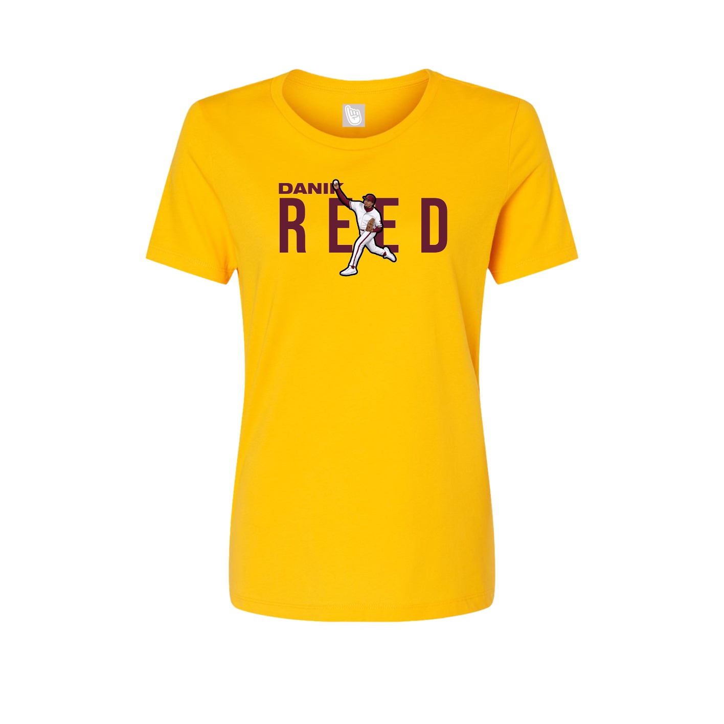 Fitted Women's Tee — Player Name in Gold